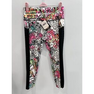 Reebok X Lady Aiko Women's Graphic Print Leggings Multicolor Athletic Stretch S